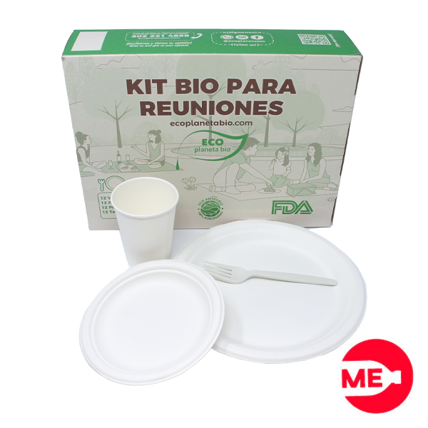 Kit biodegradable para reuniones X12 Unidades