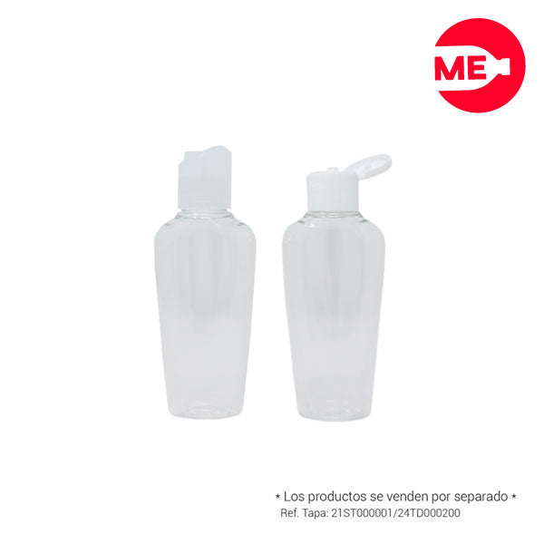 Envase Plástico Elico 60 ML PET Cristal Boca 20-410 (5)