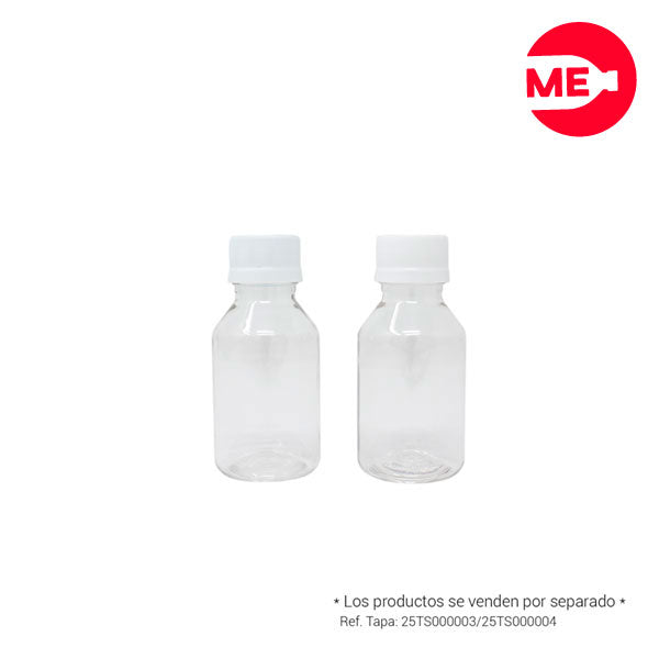 Envase Plástico Farmacéutico 90 ML PET Cristal Boca 28-1716 (4)
