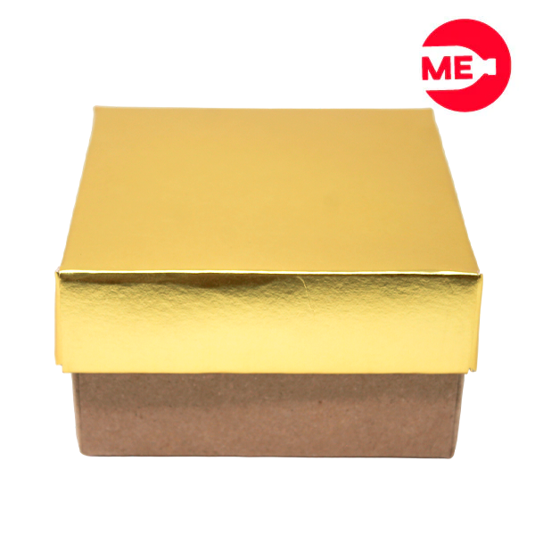 Empaque Caja  Cuadrada en Propal 305 Blanco medidas: 10x10x6 cm. Resistente, Papel ecologico, Capacidad: 0,4 kilos