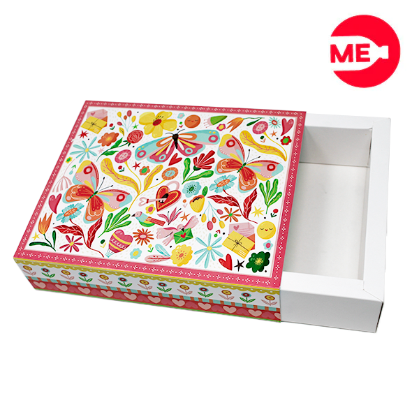 Empaque Caja  Rectangular en Propal 305 Blanco medidas: 18x15x5 cm. Fácil de Armar , Papel ecologico, Capacidad: 1 kilos