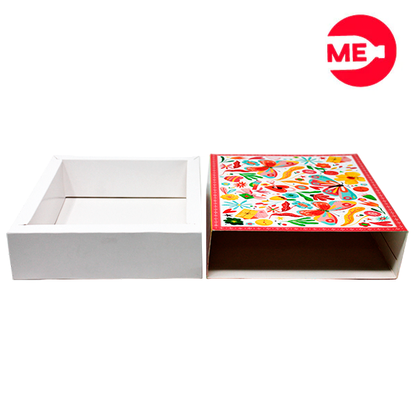 Empaque Caja  Rectangular en Propal 305 Blanco medidas: 18x15x5 cm. Fácil de Armar , Papel ecologico, Capacidad: 1 kilos