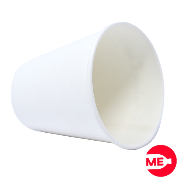 Vaso Biodegradable Blanco en Polyboard de 7 Onzas
