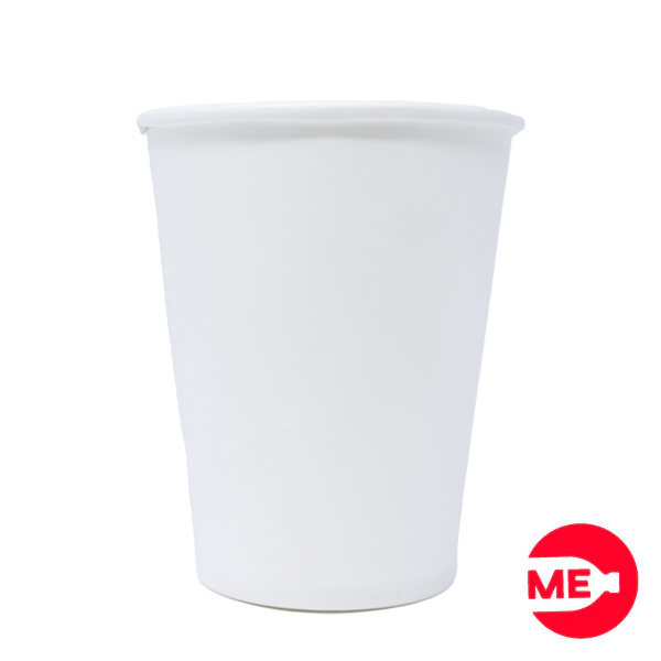 Vaso Biodegradable Blanco en Polyboard de 9 Onzas