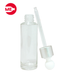 Envase Gotero Vidrio Transparente 50 ml con tapa Plata 3