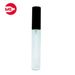 Envase Maquillaje Vidrio Brillo Labios Transparente 10 ml con tapa Negra 1
