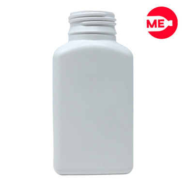 Envase Plástico Antiacido 180 Ml en PEAD Blanco Boca 28 Mm