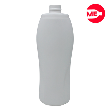 Envase Plástico Oval Ns de 400 Ml PEAD Blanco Boca 24 Mm Snap