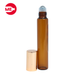 Envase Roll On Vidrio Ambar 7 ml con tapa dorada 3