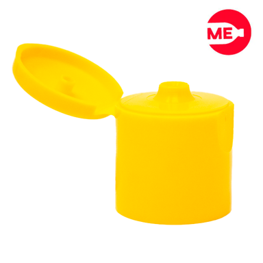 Tapa Plástica Flip-Top Lisa 24 Mm en PP Amarillo-1