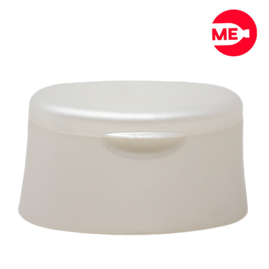 Sobretapa Plástica Flip-Top de 24 Snap Oval Mm en PP Blanco Perlado