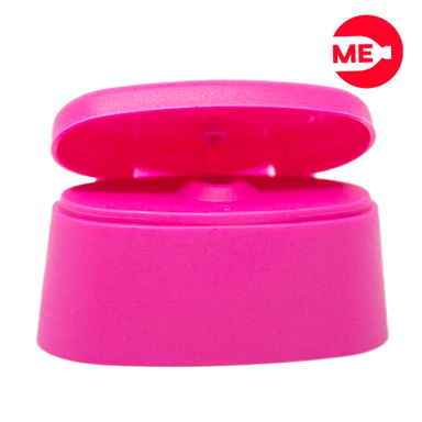 Sobretapa Plástica Flip-Top de 24 Snap Ovalada Pequeña Mm en PP Fucsia-1