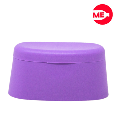 Sobretapa Plástica Flip-Top de 24 Mm Snap Ovalada Pequeña en PP Lila