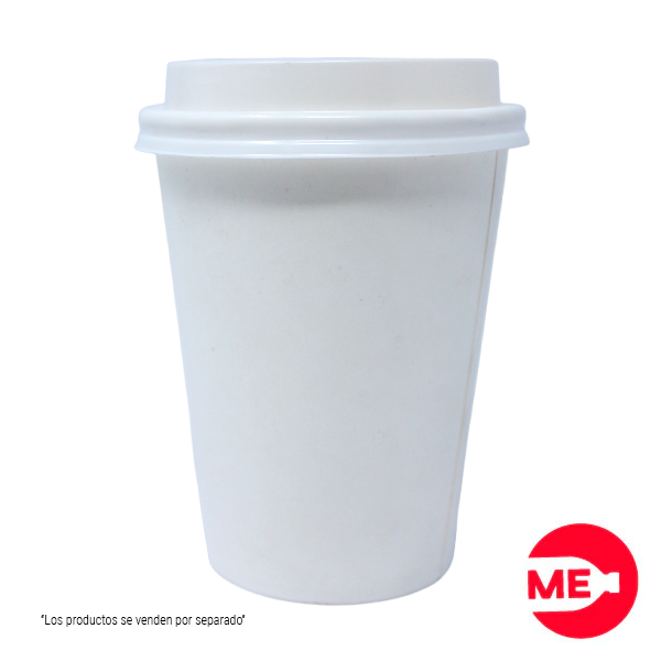 Vaso Biodegradable Blanco en Polyboard de 9 Onzas-4