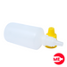 Envase Gotero Plástico Natural  en PEBD de 30 ML Con Tapa de Seguridad en PP Amarilla de Rosca Continua-2