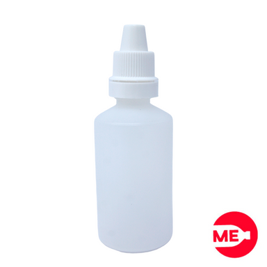 Envase Gotero Plástico Natural  en PEBD de 30 ML Con Tapa de Seguridad en PP Blanca de Rosca Continua-1