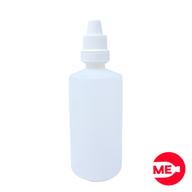 Envase Gotero Plástico Natural  en PEBD de 60 ML Con Tapa  de Seguridad en PP Blanca de Rosca Continua-1