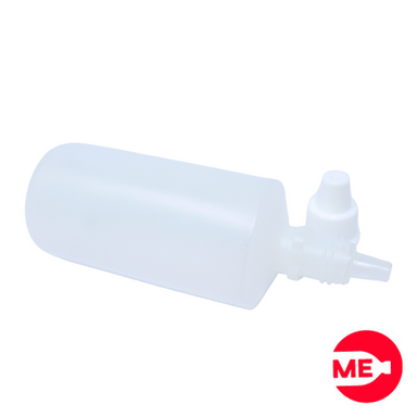 Envase Gotero Plástico Natural  en PEBD de 60 ML Con Tapa  de Seguridad en PP Blanca de Rosca Continua-2