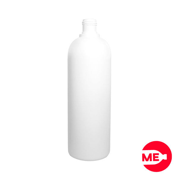Envase Plástico Cilíndrico Bala 1000 ML PEAD Blanco Boca 28-415