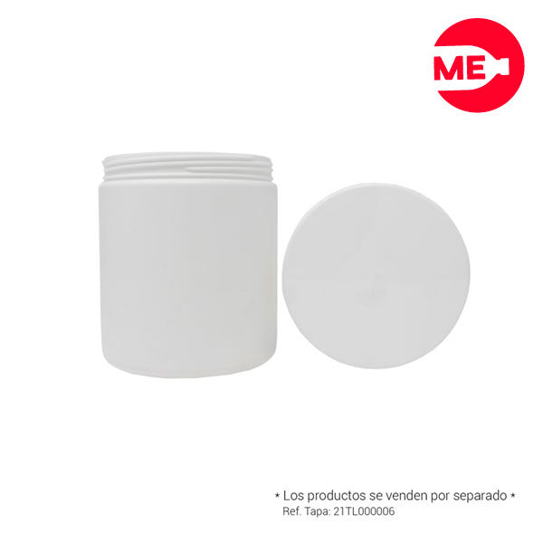 Pote Plástico Nutricional Pared Sencilla 800 g PEAD Blanco Boca 98-SP 5