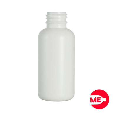 Envase Plástico Cilíndrico 120 ML PEAD Blanco Boca 28-1716 Frontal No Tapa