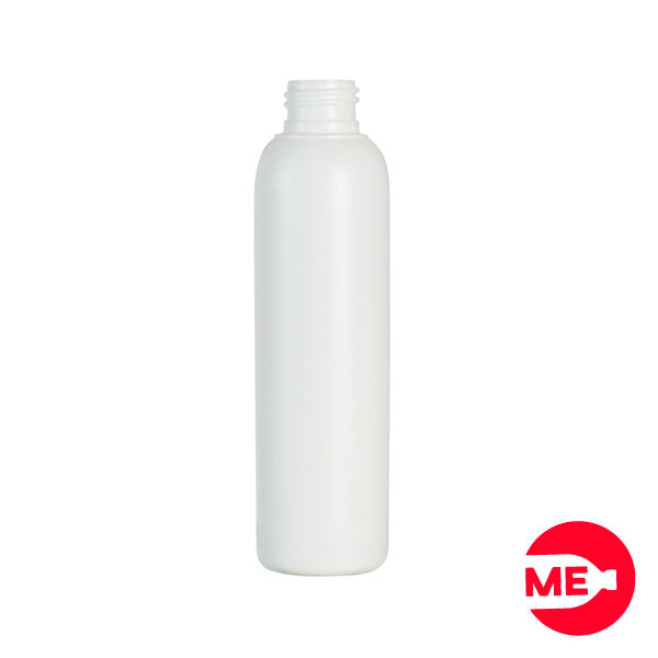 Envase Plástico Cilíndrico Bala 160 ML PEAD Blanco Boca 24-410