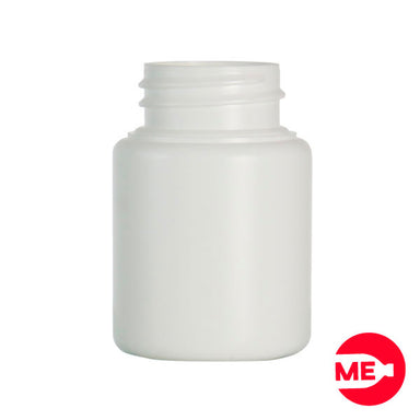 Envase Plástico Cilíndrico 50 ML PEAD Blanco Boca 32-SP