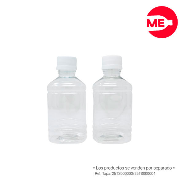 Botella Cuadrada de Vidrio de R28 de 250 ML con Tapa de Aluminio – Envases  Velasco