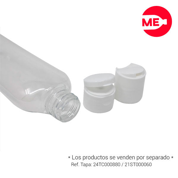 Envase Plástico Elico 125 ML PET Cristal Boca 24-410 (2)