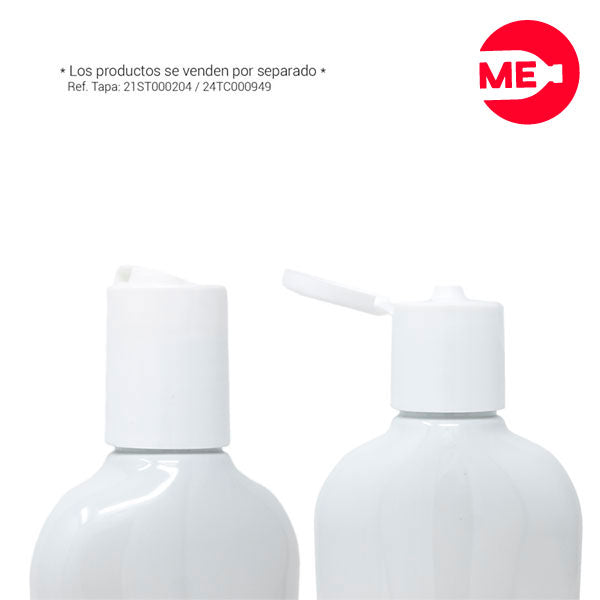 Envase Plástico Elico 225 ML PET Blanco Boca 24-415 (6)