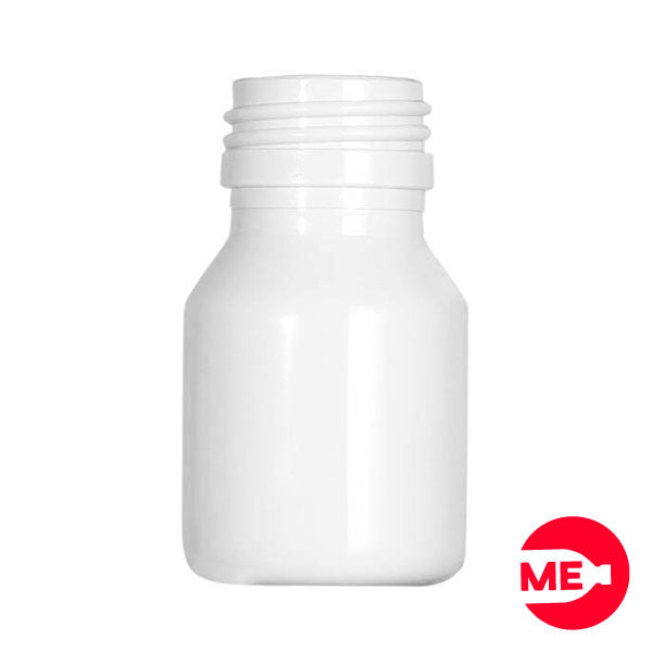 Envase Plástico Farmacéutico 30 ML PET Blanco Boca 28-1716