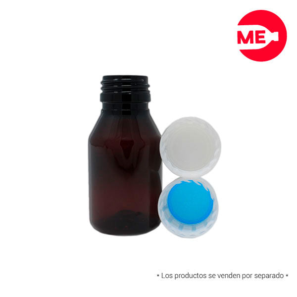 Envase Plástico Farmacéutico 60 ML PET Ambar Boca 28-1716 (1)