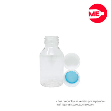Envase Plástico Farmacéutico 90 ML PET Cristal Boca 28-1716 (1)