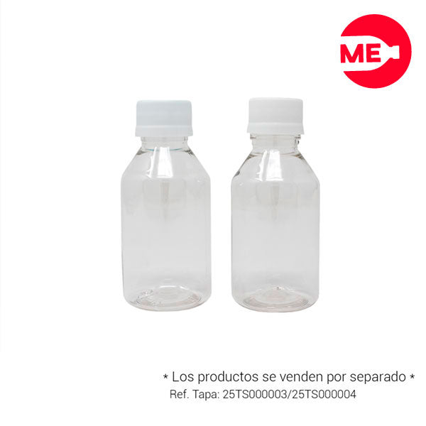 Envase Plástico Farmacéutico 120 ML PET Cristal Boca 28-1716 (3)