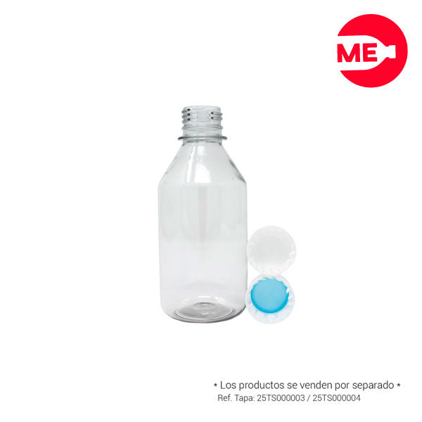 Envase Plástico Farmacéutico 240 ML PET Cristal Boca 28-1816 (4)