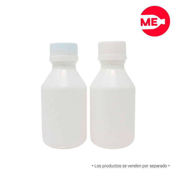 Envase Plástico Farmacéutico 120 ML PEAD Blanco Boca 28-1716 "IS" (1)