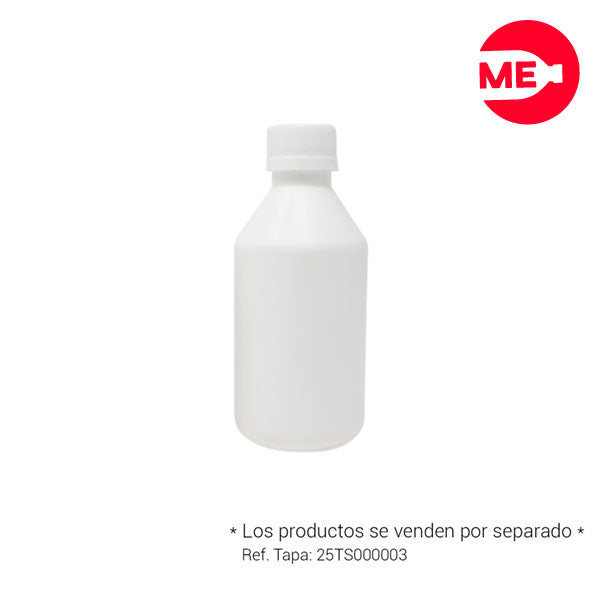 Envase Plástico Farmacéutico 240 ML PEAD Blanco Boca 28-1716 (5)