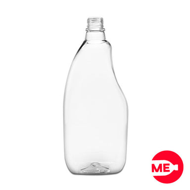 Envase Plástico Plano 1000 ML PET Cristal Boca 28-1816