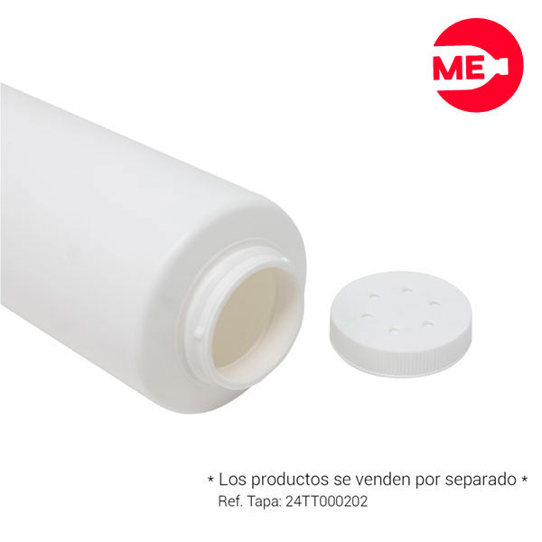 Envase Plástico Talquera 300 ML PEAD Blanco Boca 40 mm (1)