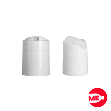 Tapa Plástica Disc Top Lisa PP Blanco Boca 20-415