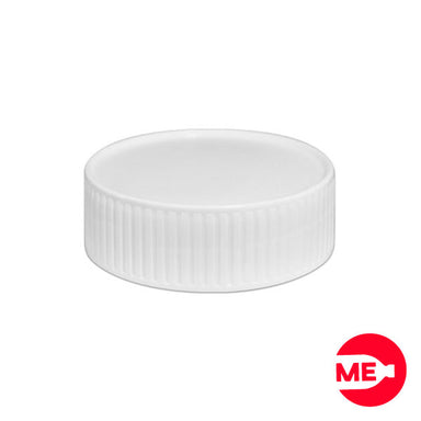 Tapa Plástica Estriada PP Blanco Boca 53 mm "NES"